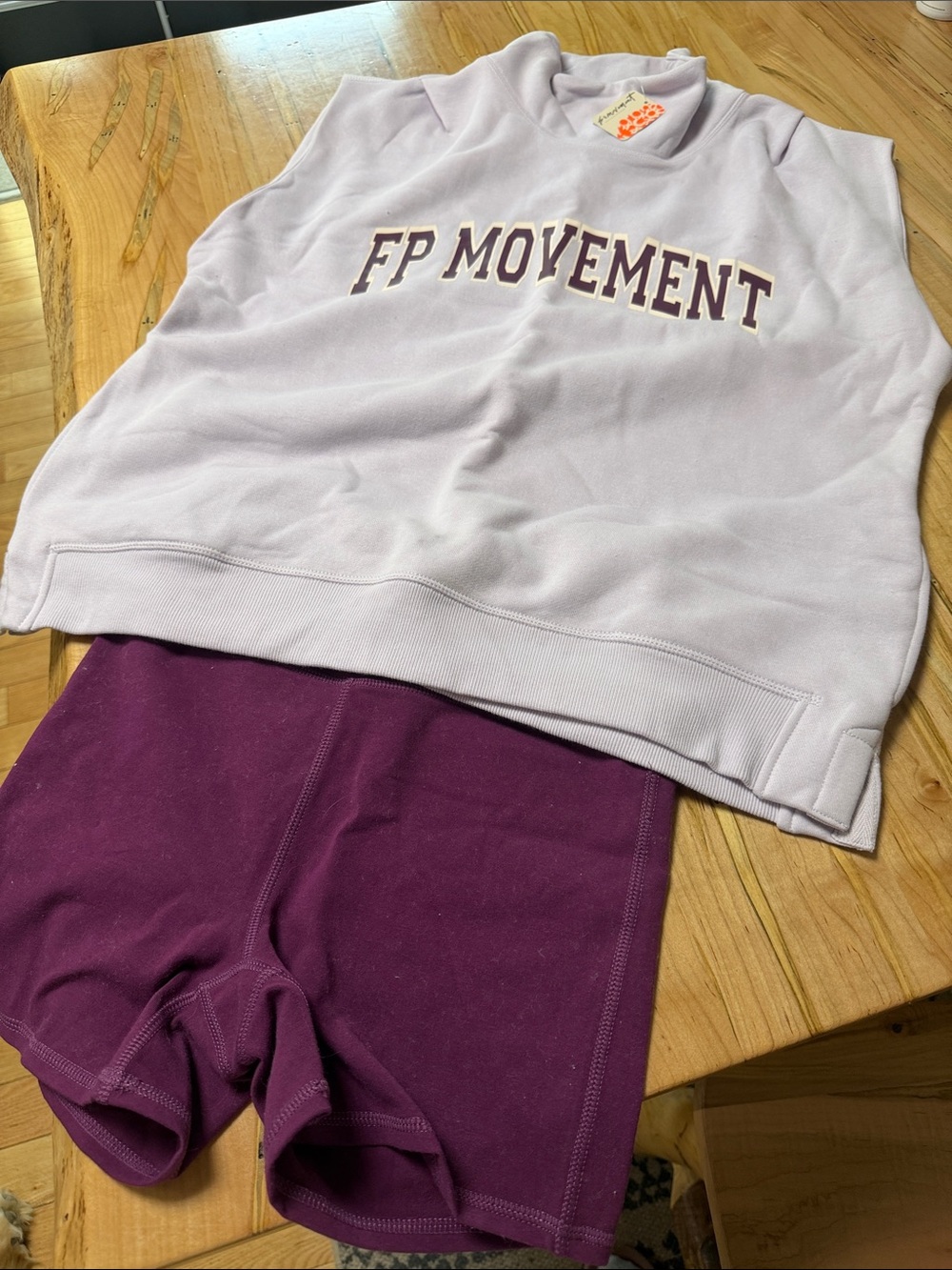 FP Movement by Free People Lavender Sleeveless Logo Tank Top MSRP $128